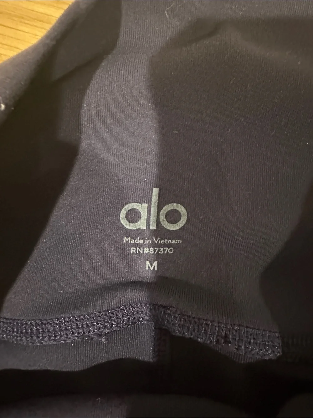 Alo Navy and Black Active Leggings